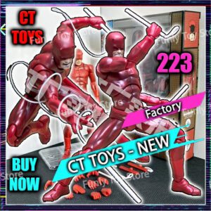 In Stock Ct Toys Daredevil Mafex 223 Comic Version Figure SHF Anime Action Figure Figurine Statue Model Custom Gifts Kids Toys