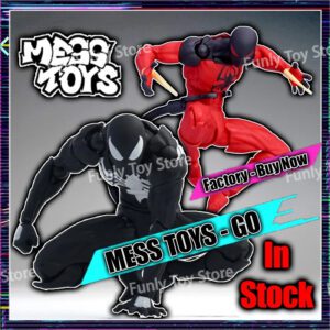In Stock Mess Toys Spider Man Symbiote Kaine Parker Messtoys Spiderman Black Suit Scarlet Spider Anime Action Figure Gift Toys